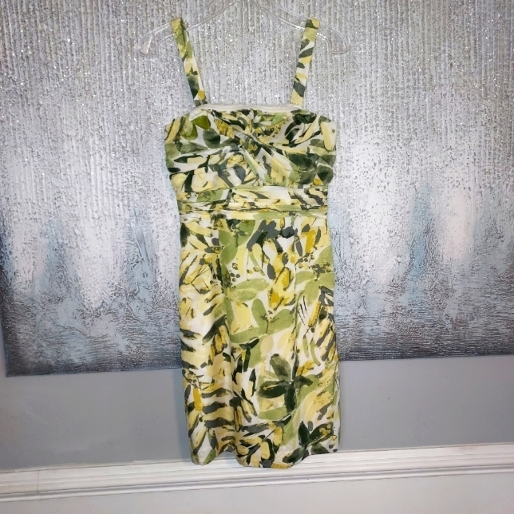 Banana REPUBLIC 100% silk Floral knotted Casual Dress